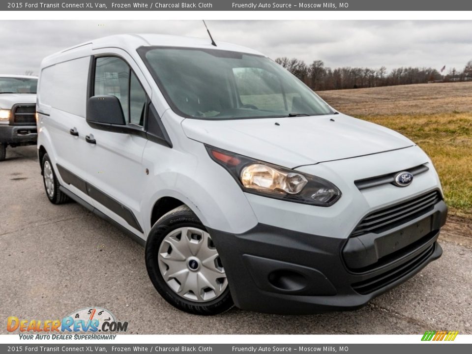 2015 Ford Transit Connect XL Van Frozen White / Charcoal Black Cloth Photo #1