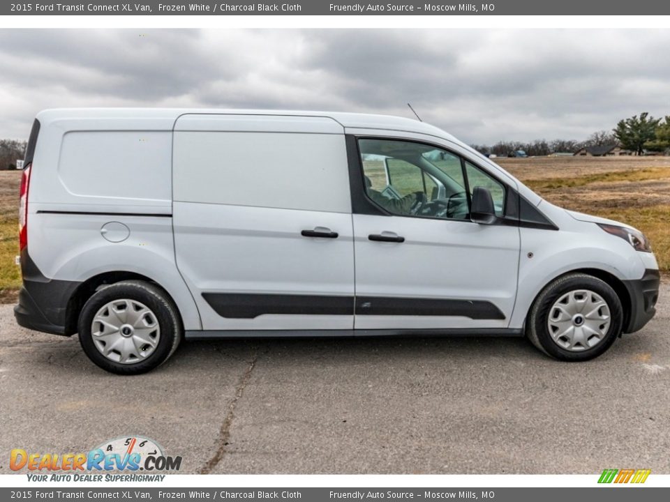 2015 Ford Transit Connect XL Van Frozen White / Charcoal Black Cloth Photo #3