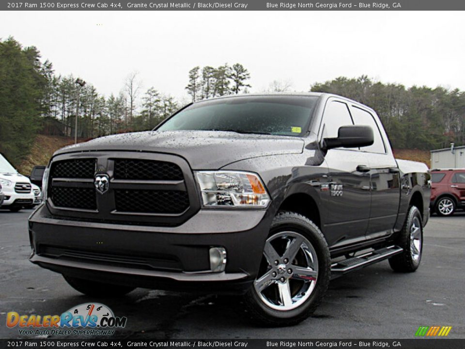 2017 Ram 1500 Express Crew Cab 4x4 Granite Crystal Metallic / Black/Diesel Gray Photo #1