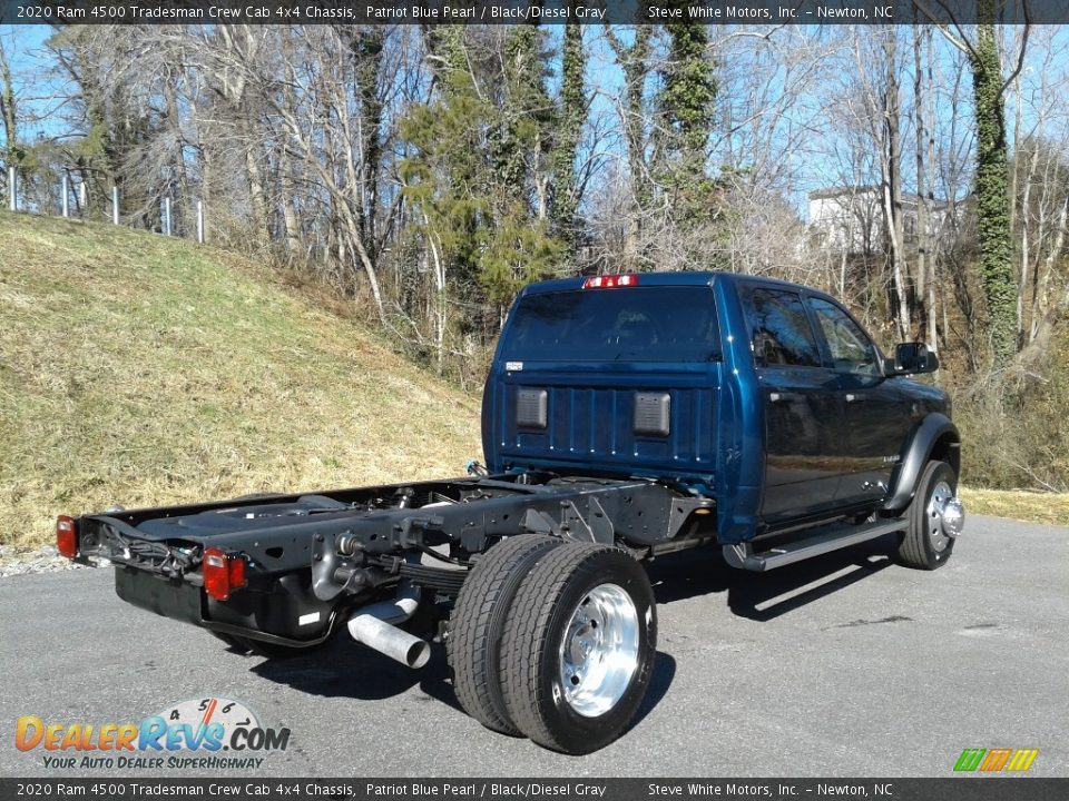 2020 Ram 4500 Tradesman Crew Cab 4x4 Chassis Patriot Blue Pearl / Black/Diesel Gray Photo #6