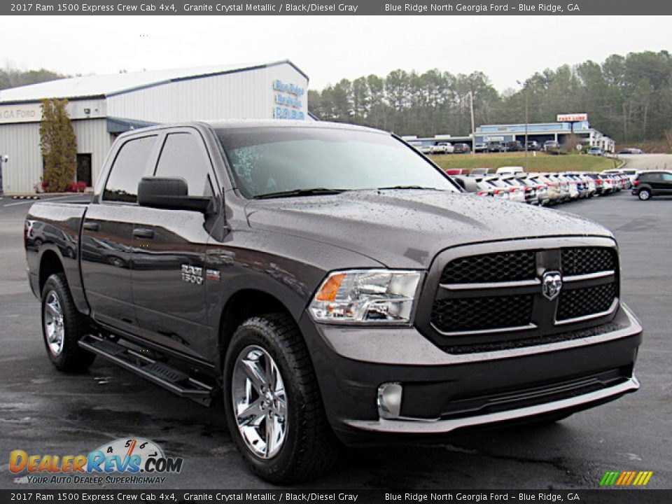 2017 Ram 1500 Express Crew Cab 4x4 Granite Crystal Metallic / Black/Diesel Gray Photo #7