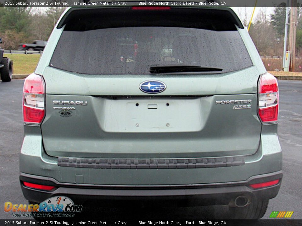 2015 Subaru Forester 2.5i Touring Jasmine Green Metallic / Gray Photo #4