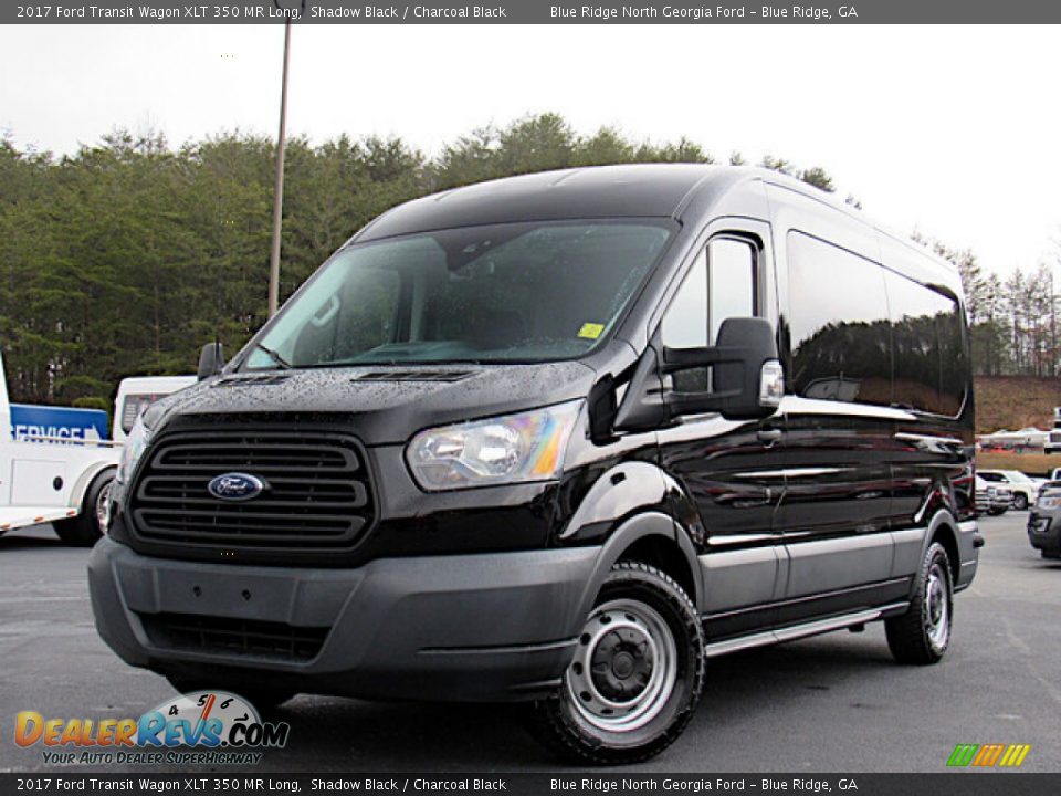 Front 3/4 View of 2017 Ford Transit Wagon XLT 350 MR Long Photo #1