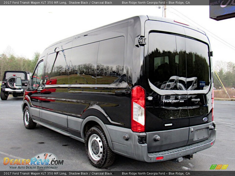 Shadow Black 2017 Ford Transit Wagon XLT 350 MR Long Photo #3