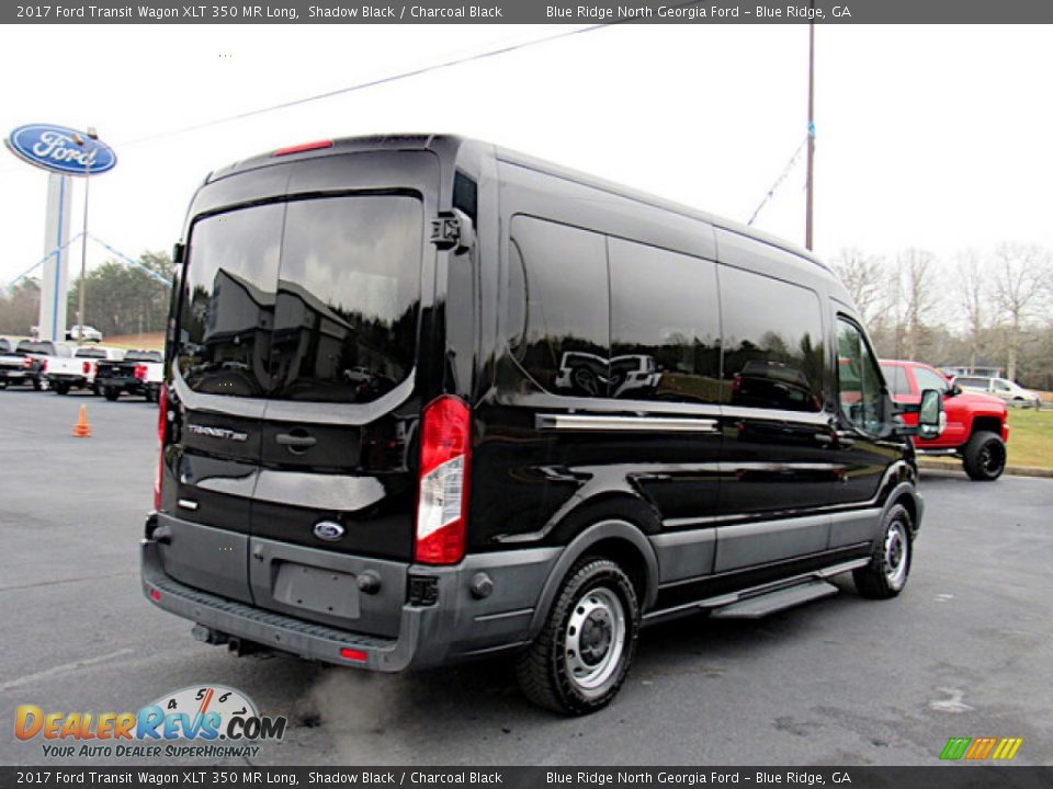 Shadow Black 2017 Ford Transit Wagon XLT 350 MR Long Photo #5