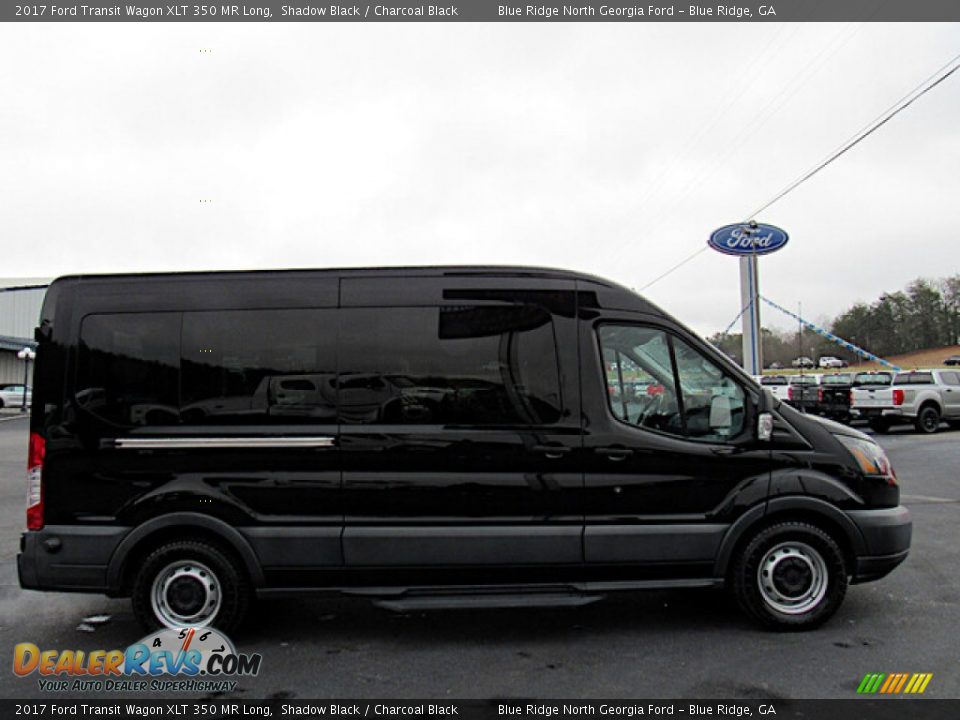 Shadow Black 2017 Ford Transit Wagon XLT 350 MR Long Photo #6