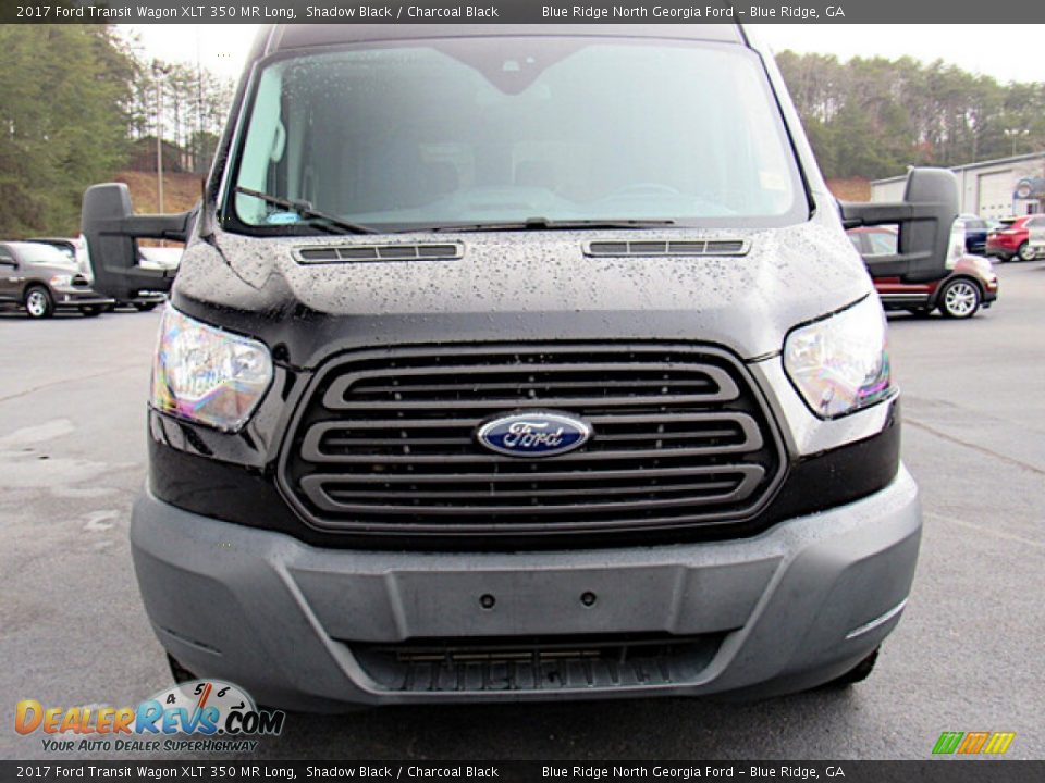 Shadow Black 2017 Ford Transit Wagon XLT 350 MR Long Photo #8