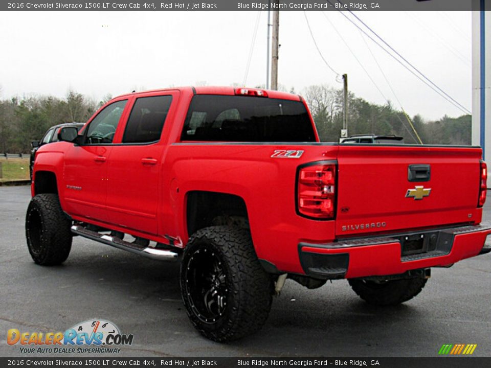 2016 Chevrolet Silverado 1500 LT Crew Cab 4x4 Red Hot / Jet Black Photo #3