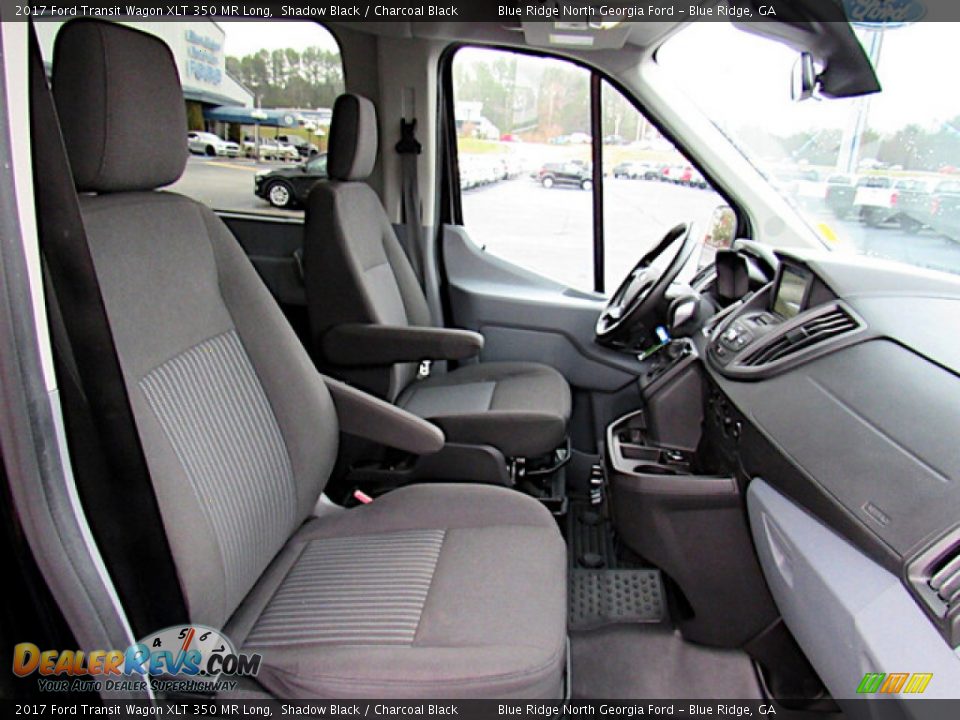 Charcoal Black Interior - 2017 Ford Transit Wagon XLT 350 MR Long Photo #12