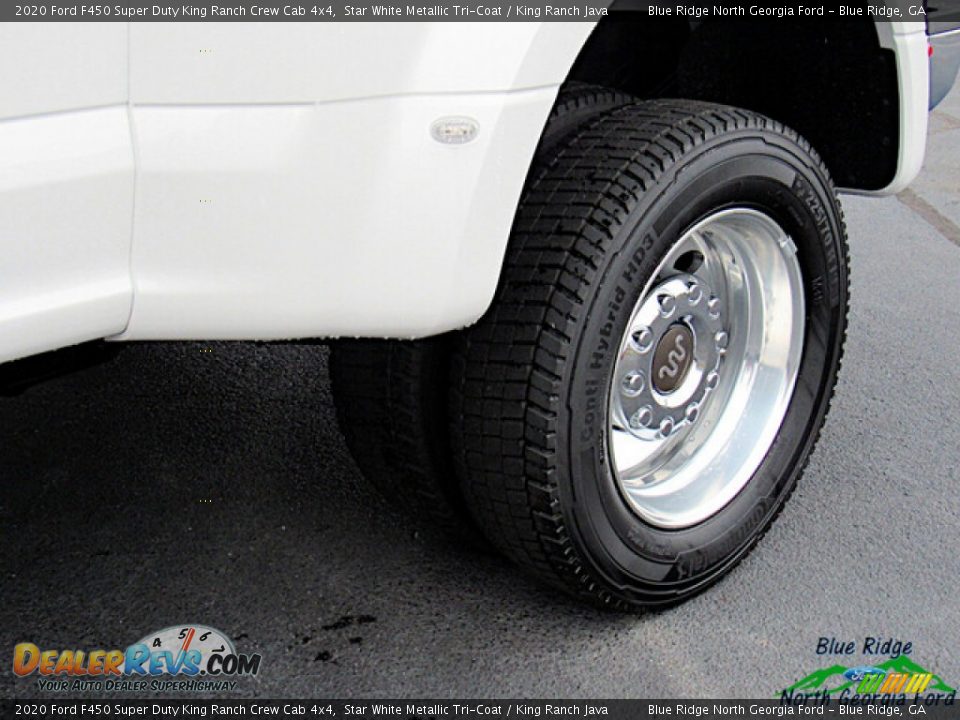 2020 Ford F450 Super Duty King Ranch Crew Cab 4x4 Star White Metallic Tri-Coat / King Ranch Java Photo #9