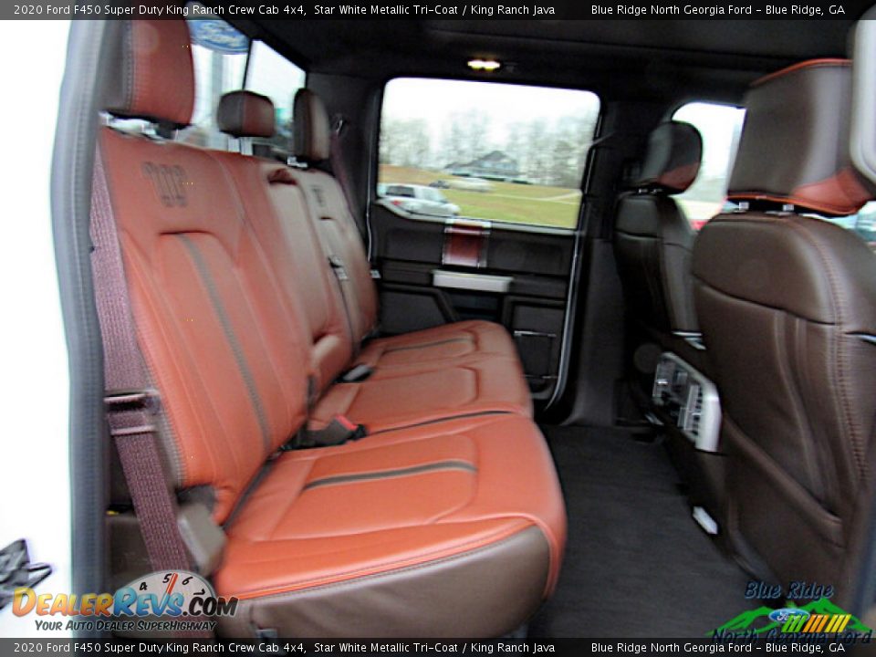 2020 Ford F450 Super Duty King Ranch Crew Cab 4x4 Star White Metallic Tri-Coat / King Ranch Java Photo #13