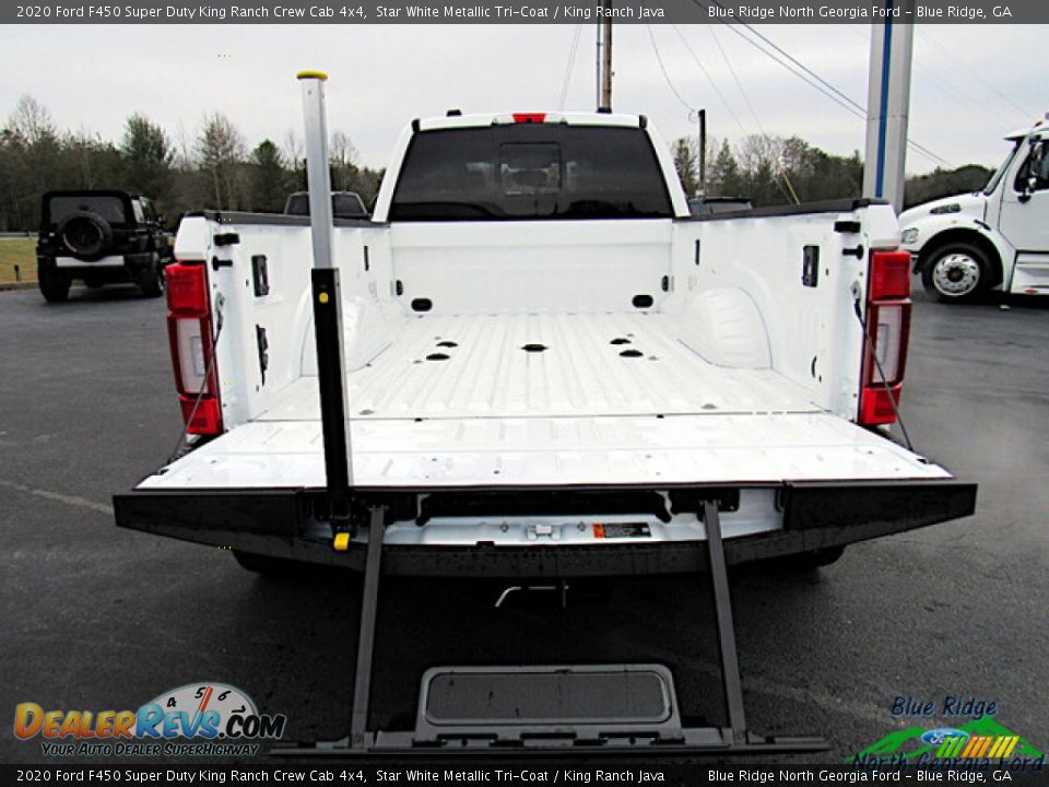 2020 Ford F450 Super Duty King Ranch Crew Cab 4x4 Star White Metallic Tri-Coat / King Ranch Java Photo #14