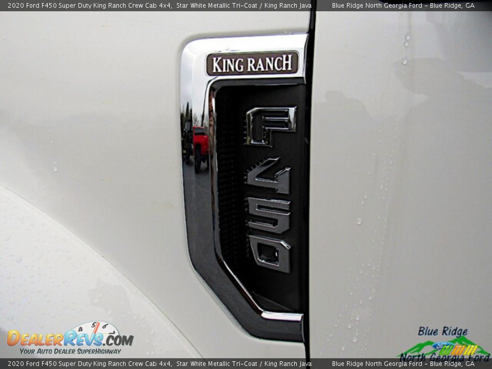 2020 Ford F450 Super Duty King Ranch Crew Cab 4x4 Star White Metallic Tri-Coat / King Ranch Java Photo #31