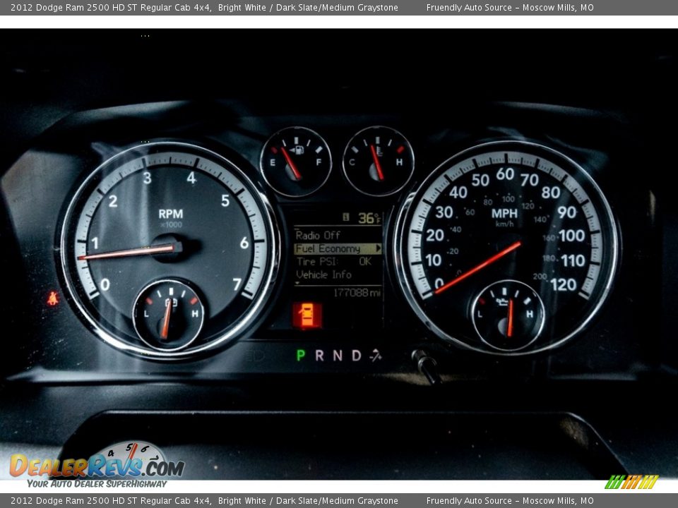 2012 Dodge Ram 2500 HD ST Regular Cab 4x4 Gauges Photo #34