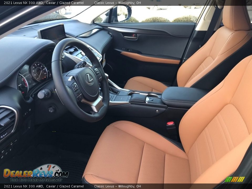 2021 Lexus NX 300 AWD Caviar / Glazed Caramel Photo #2