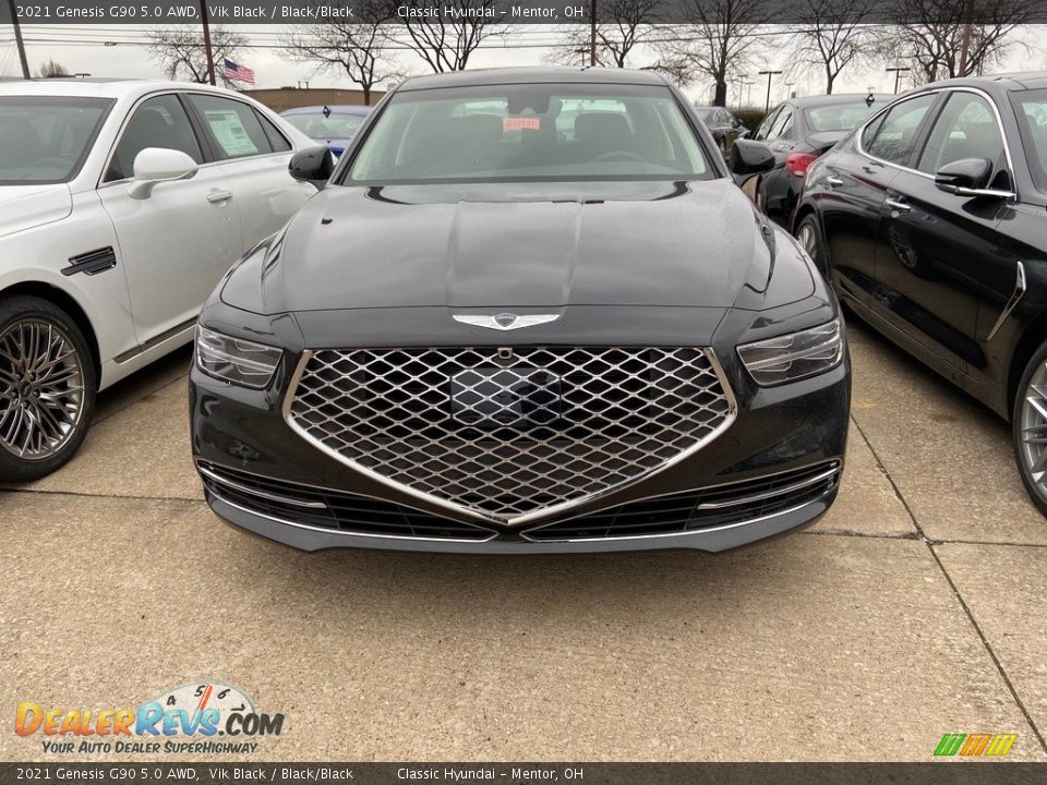 2021 Genesis G90 5.0 AWD Vik Black / Black/Black Photo #2