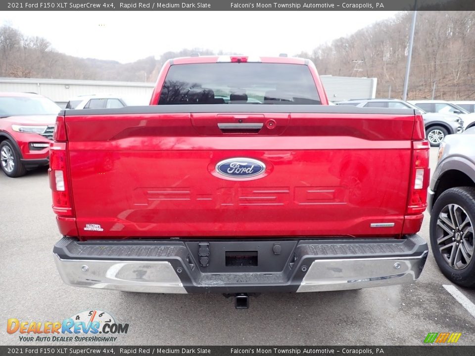 2021 Ford F150 XLT SuperCrew 4x4 Rapid Red / Medium Dark Slate Photo #4