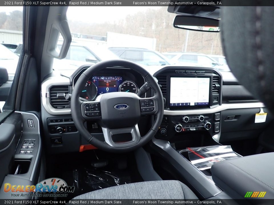 Dashboard of 2021 Ford F150 XLT SuperCrew 4x4 Photo #7