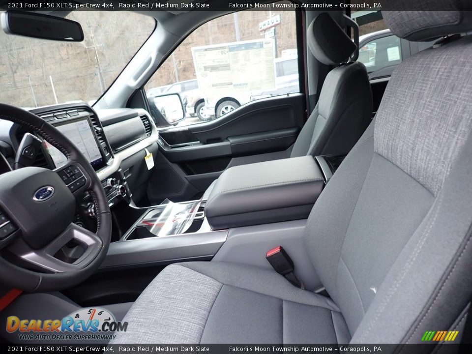 Front Seat of 2021 Ford F150 XLT SuperCrew 4x4 Photo #8