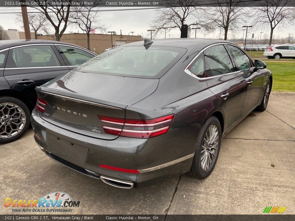 2021 Genesis G80 2.5T Himalayan Gray / Black Photo #2