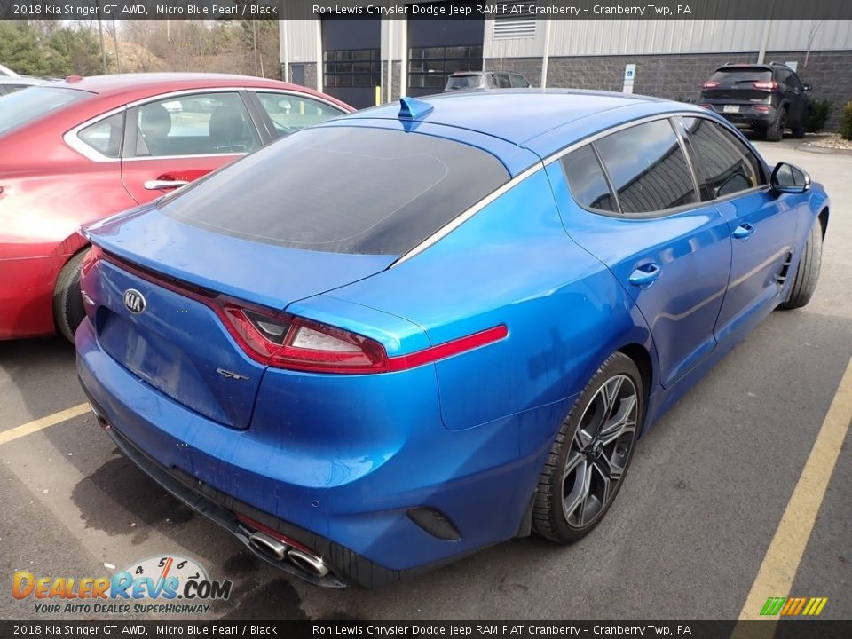 2018 Kia Stinger GT AWD Micro Blue Pearl / Black Photo #3