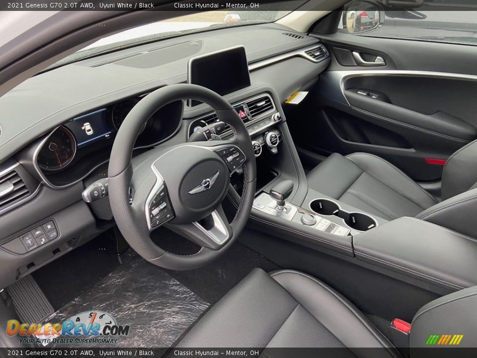 Black Interior - 2021 Genesis G70 2.0T AWD Photo #3