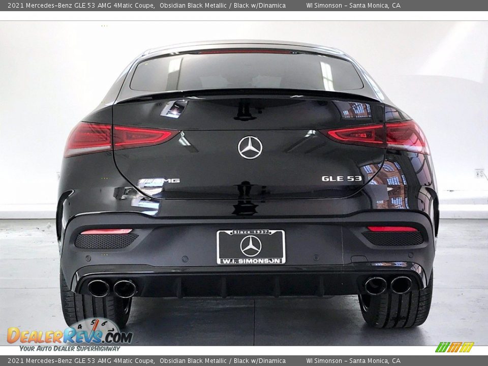 2021 Mercedes-Benz GLE 53 AMG 4Matic Coupe Obsidian Black Metallic / Black w/Dinamica Photo #3
