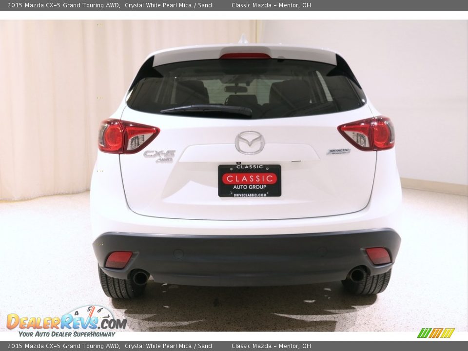 2015 Mazda CX-5 Grand Touring AWD Crystal White Pearl Mica / Sand Photo #18