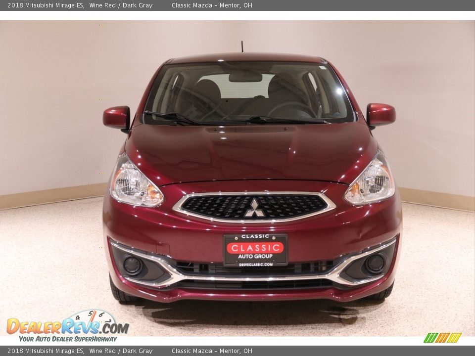 2018 Mitsubishi Mirage ES Wine Red / Dark Gray Photo #2