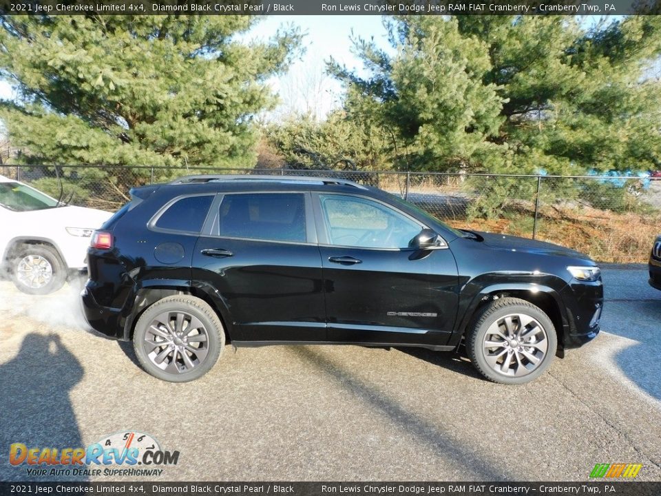 2021 Jeep Cherokee Limited 4x4 Diamond Black Crystal Pearl / Black Photo #4