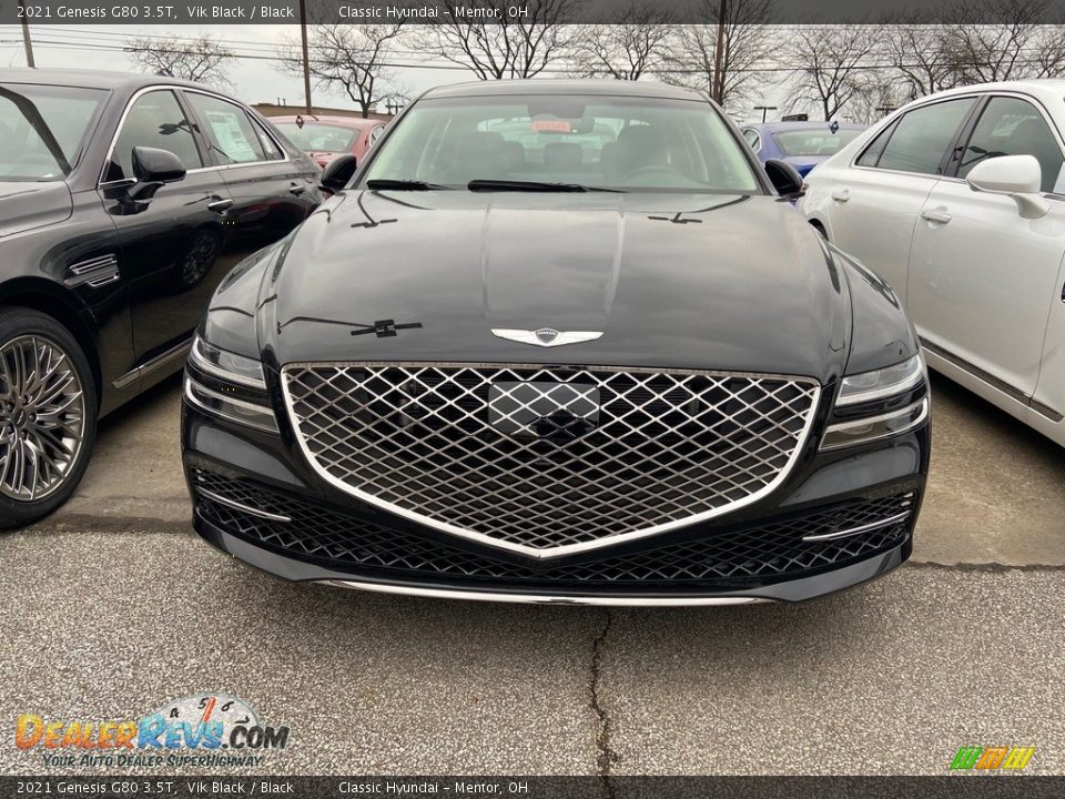 2021 Genesis G80 3.5T Vik Black / Black Photo #2