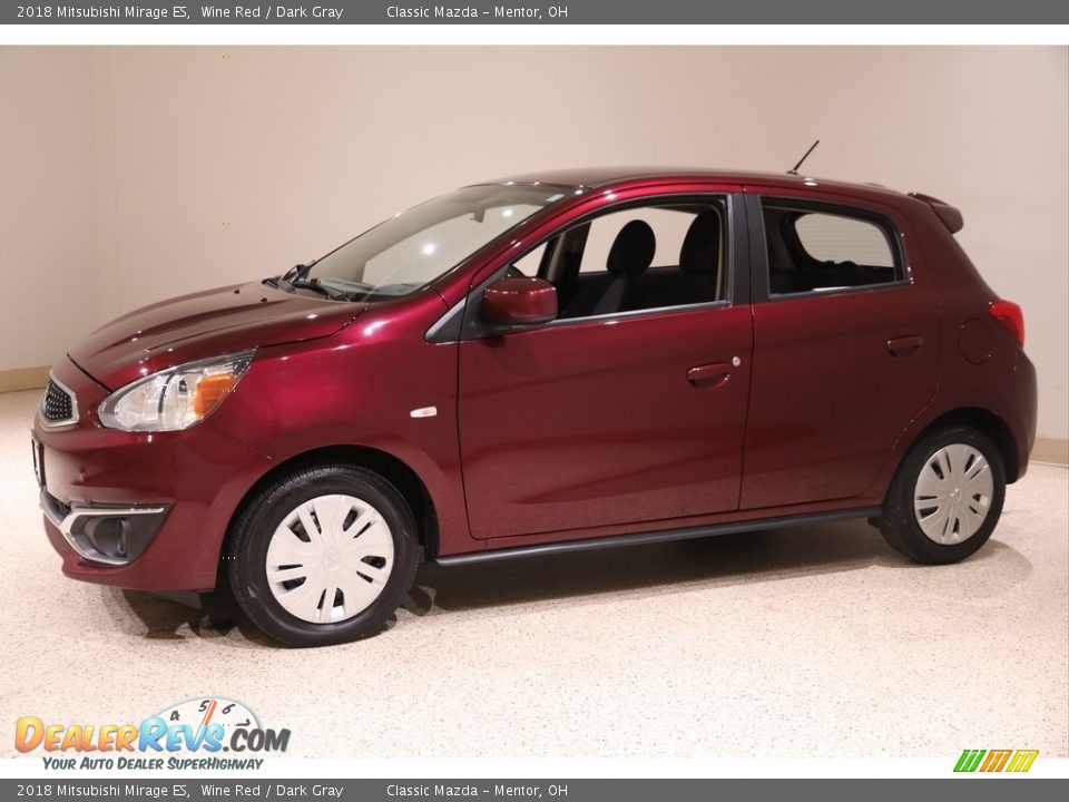 Wine Red 2018 Mitsubishi Mirage ES Photo #3