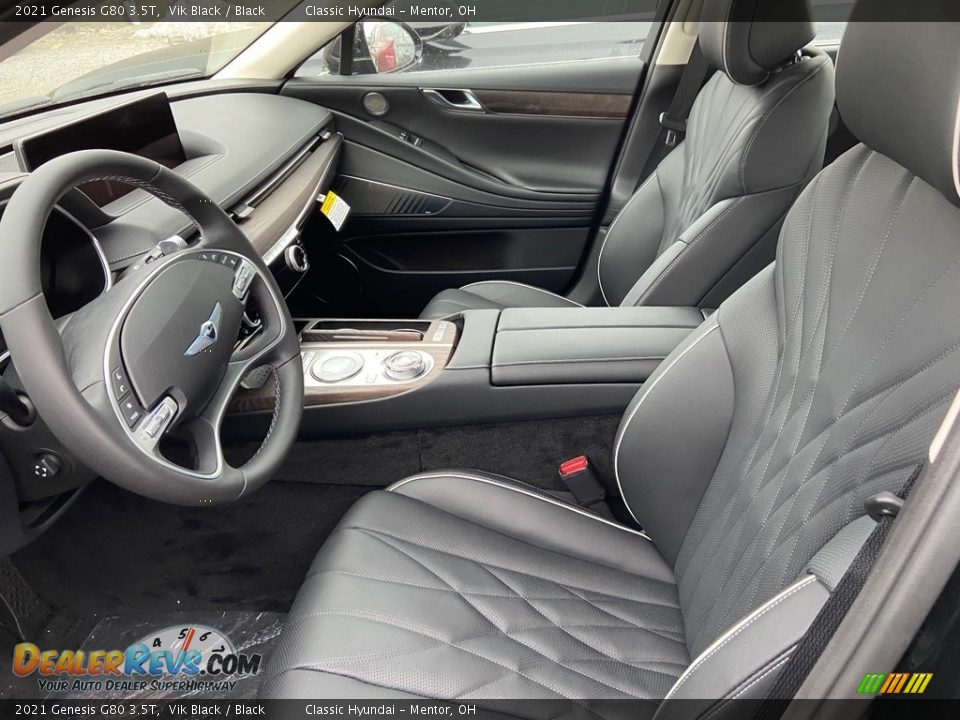 Front Seat of 2021 Genesis G80 3.5T Photo #4