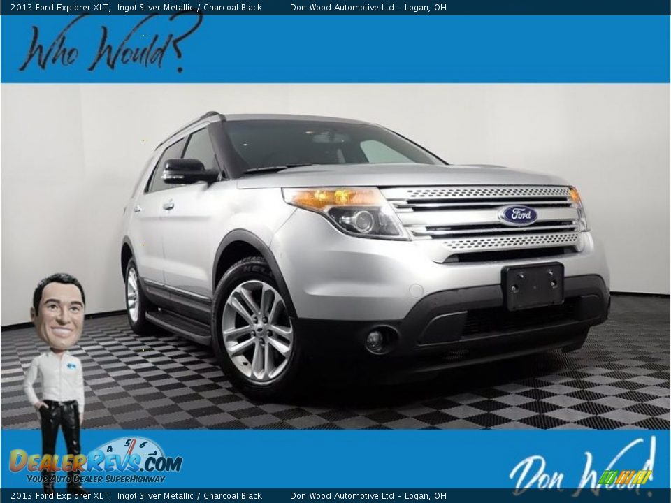 2013 Ford Explorer XLT Ingot Silver Metallic / Charcoal Black Photo #1
