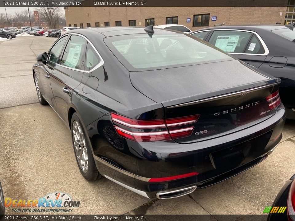 2021 Genesis G80 3.5T Vik Black / Black Photo #5