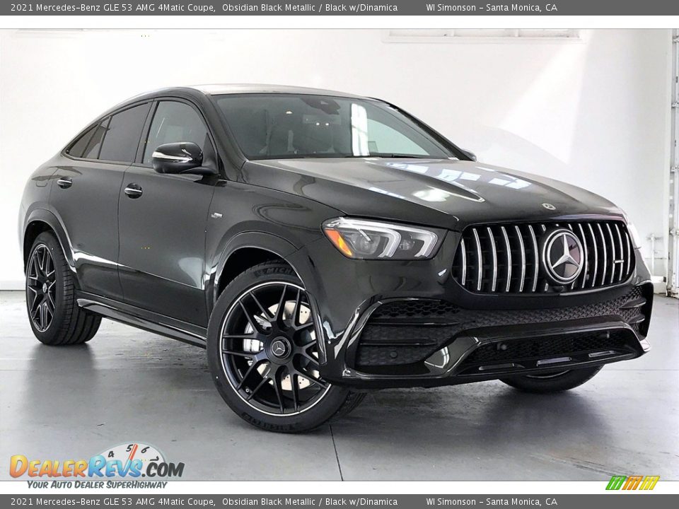 2021 Mercedes-Benz GLE 53 AMG 4Matic Coupe Obsidian Black Metallic / Black w/Dinamica Photo #12