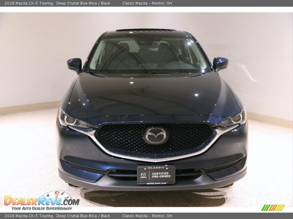 2018 Mazda CX-5 Touring Deep Crystal Blue Mica / Black Photo #2