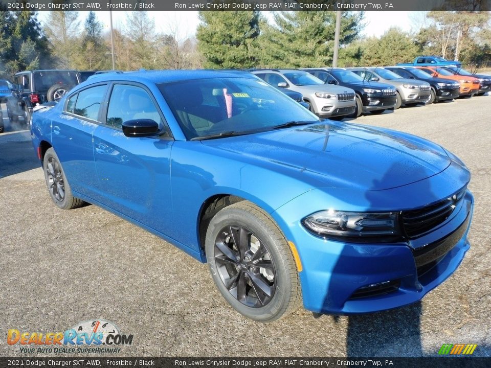 2021 Dodge Charger SXT AWD Frostbite / Black Photo #3