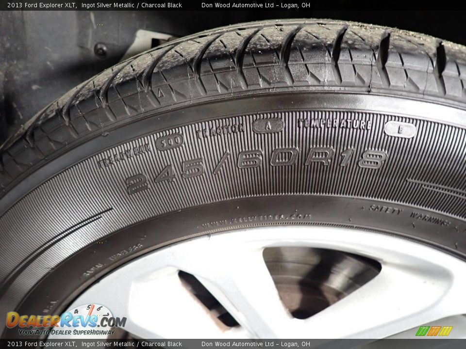 2013 Ford Explorer XLT Ingot Silver Metallic / Charcoal Black Photo #19