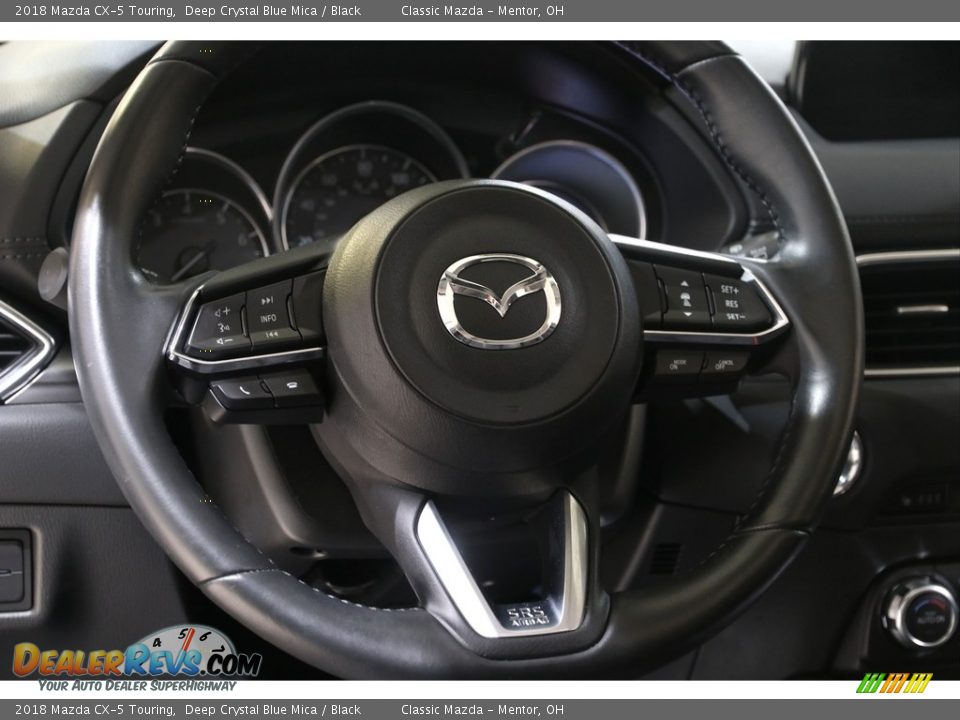 2018 Mazda CX-5 Touring Deep Crystal Blue Mica / Black Photo #7