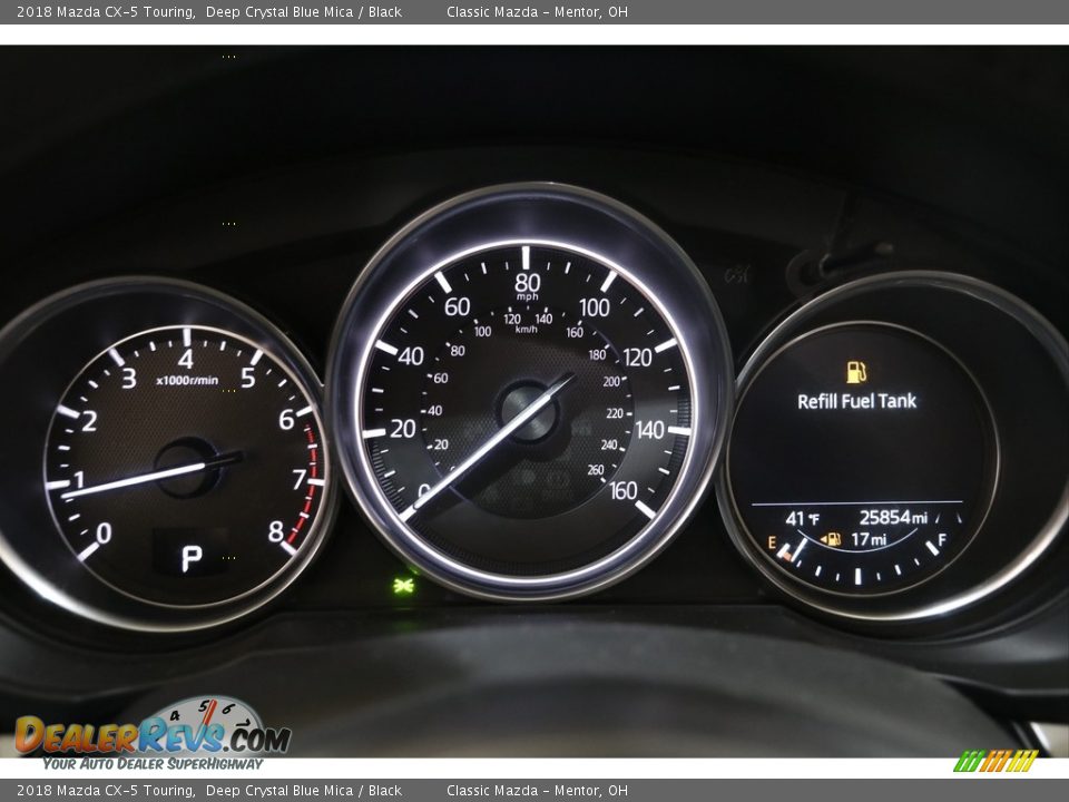 2018 Mazda CX-5 Touring Deep Crystal Blue Mica / Black Photo #8