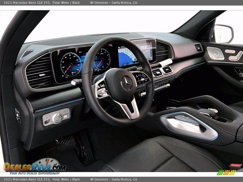 2021 Mercedes-Benz GLE 350 Polar White / Black Photo #4