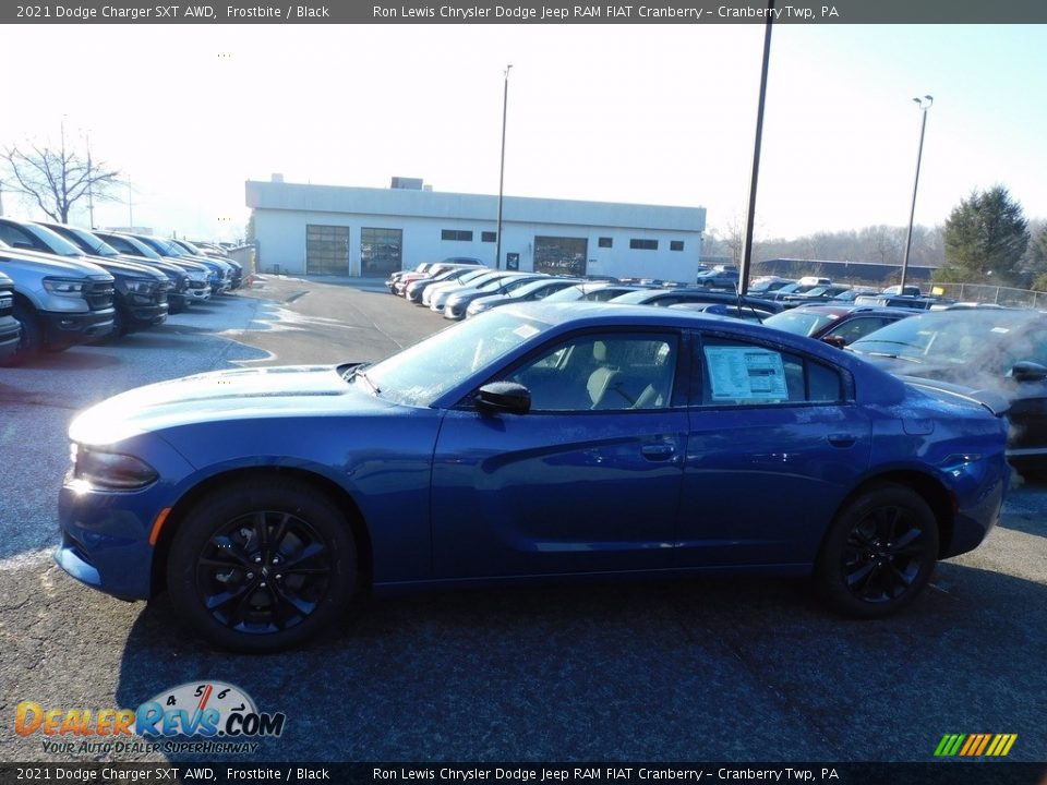 2021 Dodge Charger SXT AWD Frostbite / Black Photo #8