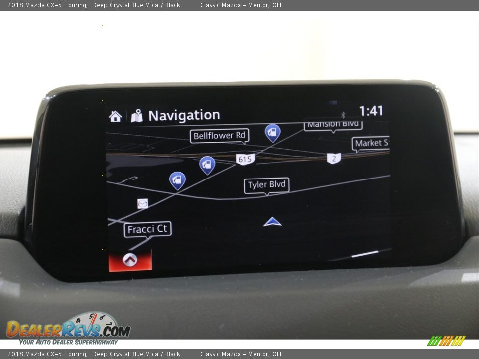 2018 Mazda CX-5 Touring Deep Crystal Blue Mica / Black Photo #10