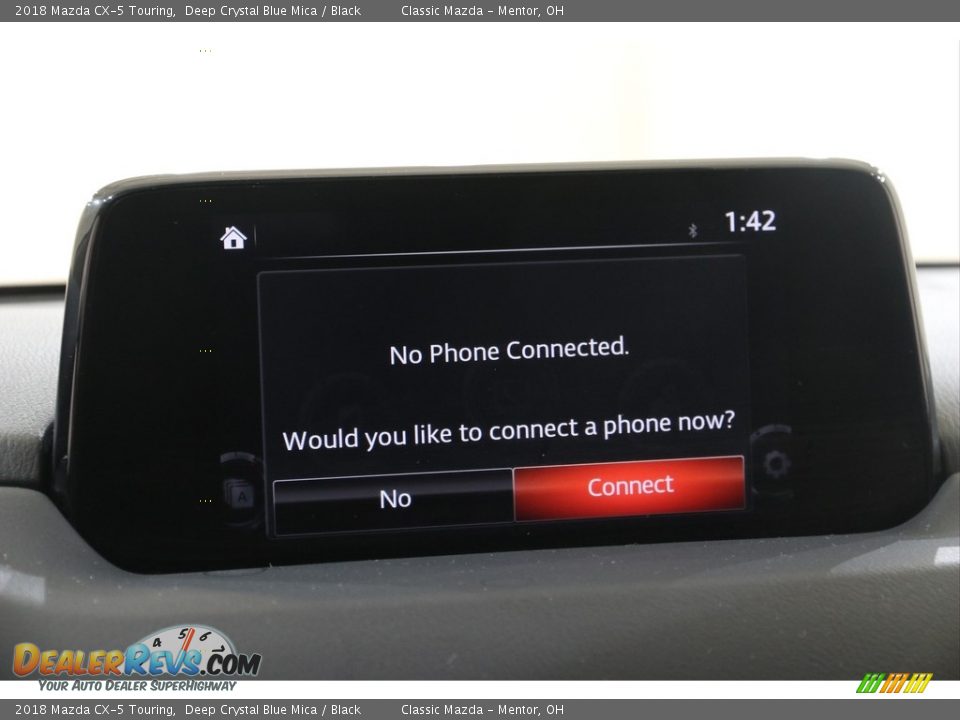 2018 Mazda CX-5 Touring Deep Crystal Blue Mica / Black Photo #11