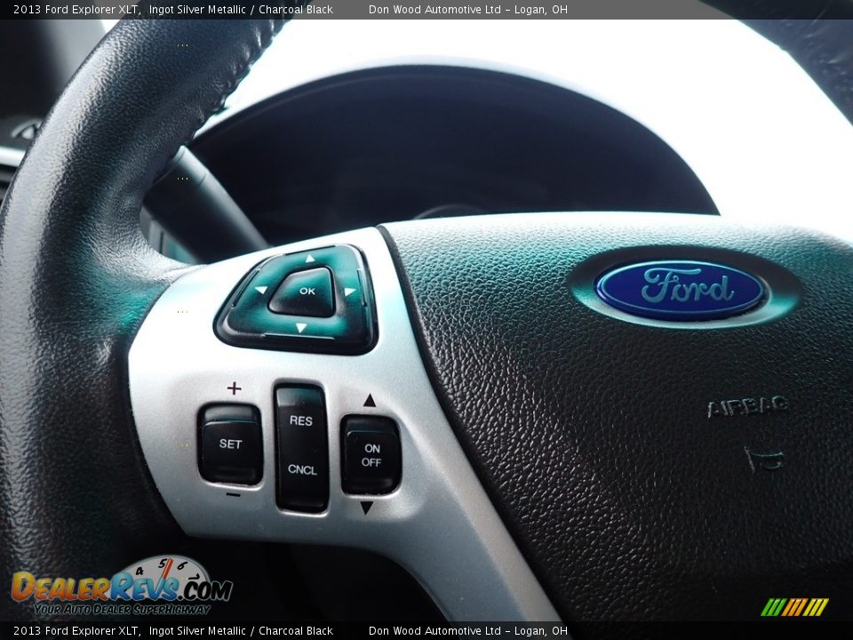 2013 Ford Explorer XLT Ingot Silver Metallic / Charcoal Black Photo #26