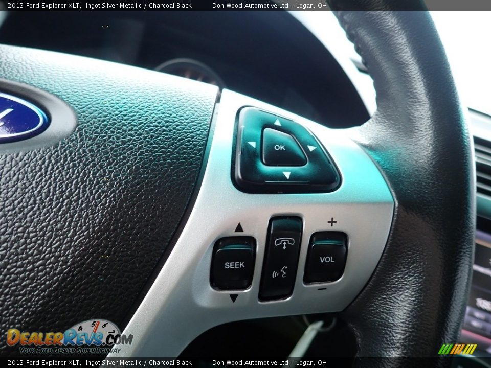 2013 Ford Explorer XLT Ingot Silver Metallic / Charcoal Black Photo #27