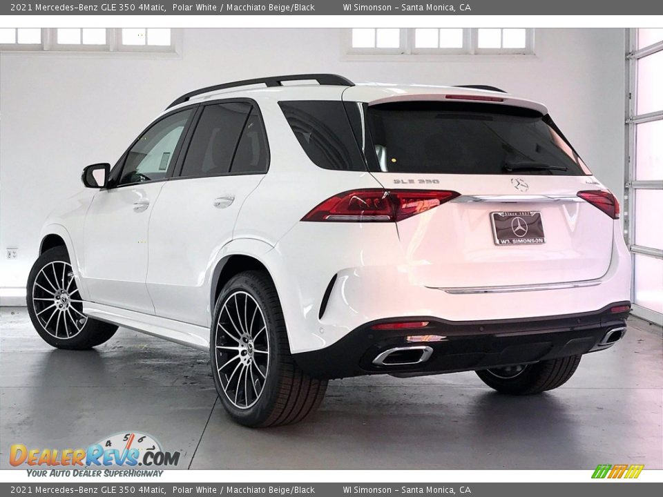 2021 Mercedes-Benz GLE 350 4Matic Polar White / Macchiato Beige/Black Photo #2