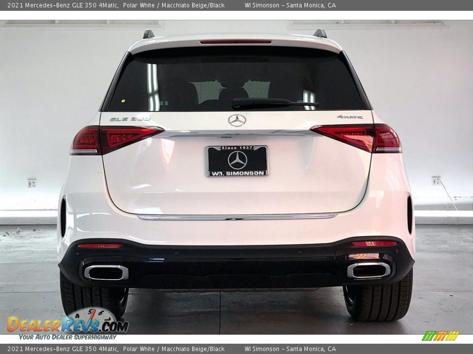 2021 Mercedes-Benz GLE 350 4Matic Polar White / Macchiato Beige/Black Photo #3