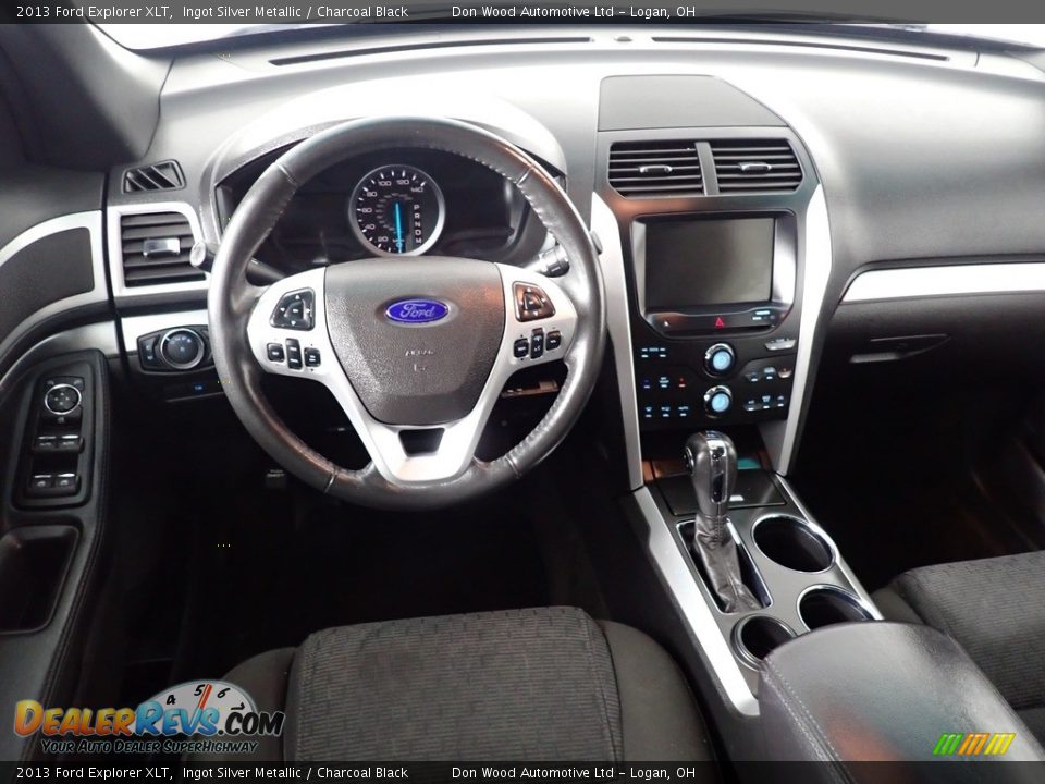 2013 Ford Explorer XLT Ingot Silver Metallic / Charcoal Black Photo #36